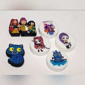 KPop‎ Focal Beads Acrylic Flatback Glitterback Crafts Keychain Bag Clip